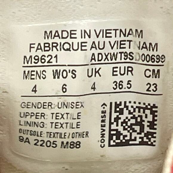 Converse All Star Chuck Taylor Shoes Womens 6 Red Hi Tops Casual Skate Sneakers - Picture 8 of 8